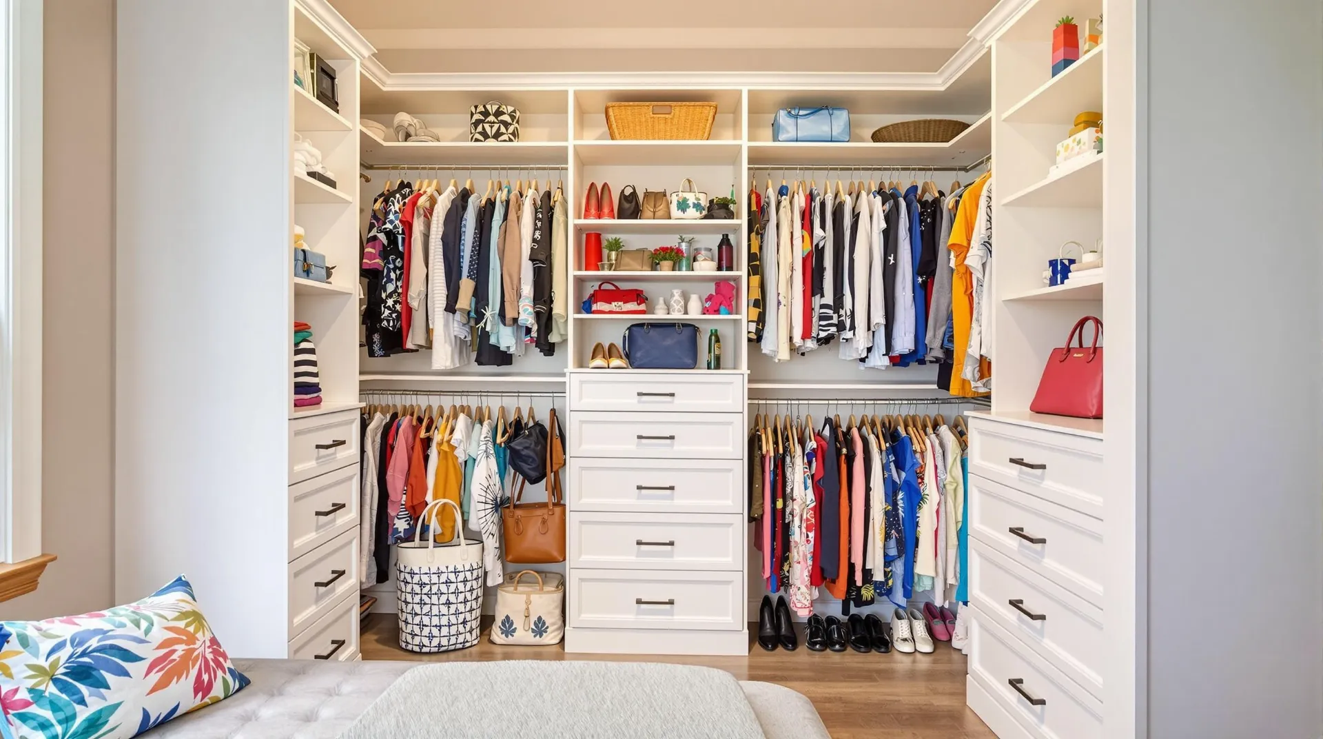 Built-in wall closet